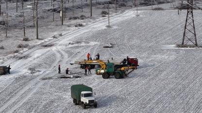 Крадіжка під час відновлення ЛЕП яка живить с. Славне Долинської громади.
